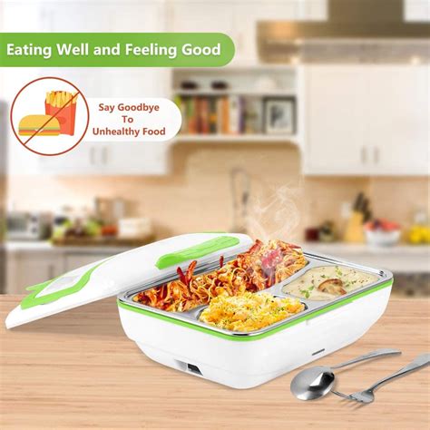 electric lunch box yohoolyo|Electric Lunch Box Food Heater, 3 in 1 Food Warmer .